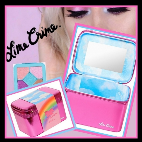 Lime Crime Handbags - New! Lime Crime Birthday Party Makeup Bag